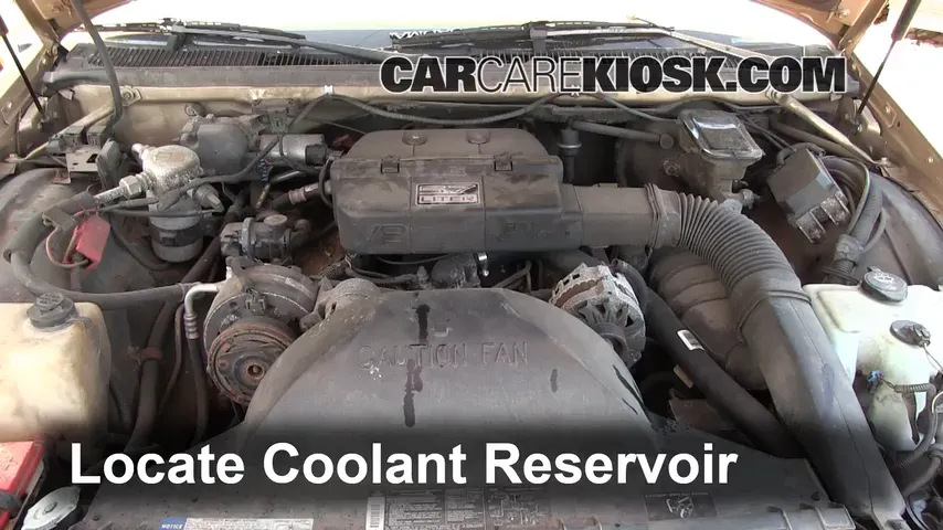 1993 Buick Roadmaster Estate Wagon 5.7L V8 Coolant (Antifreeze) Add Coolant